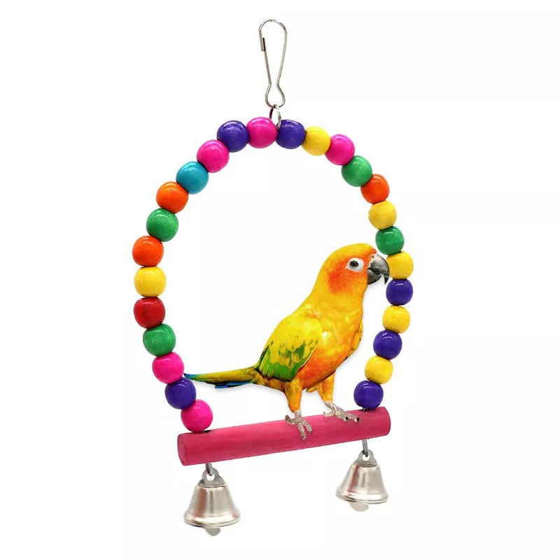 Playful Bird Bead Perch