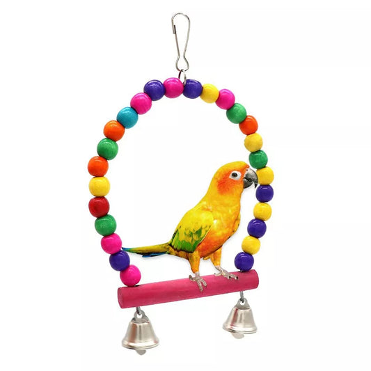 Playful Bird Bead Perch