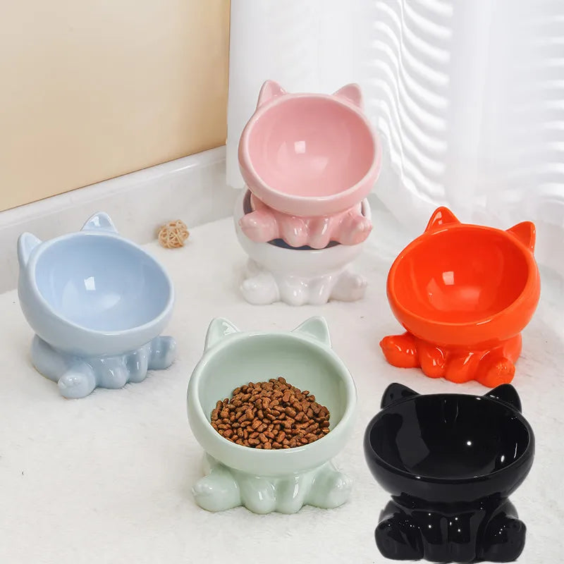 Kitty Food Ceramic Bowl