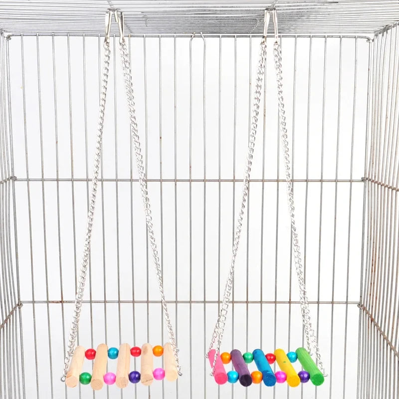 Playful Bird Swing Set