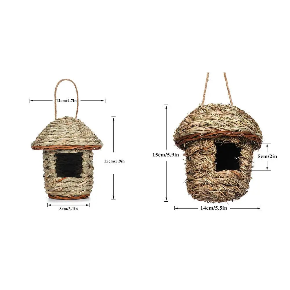 Rustic Natural Fiber Birdhouse