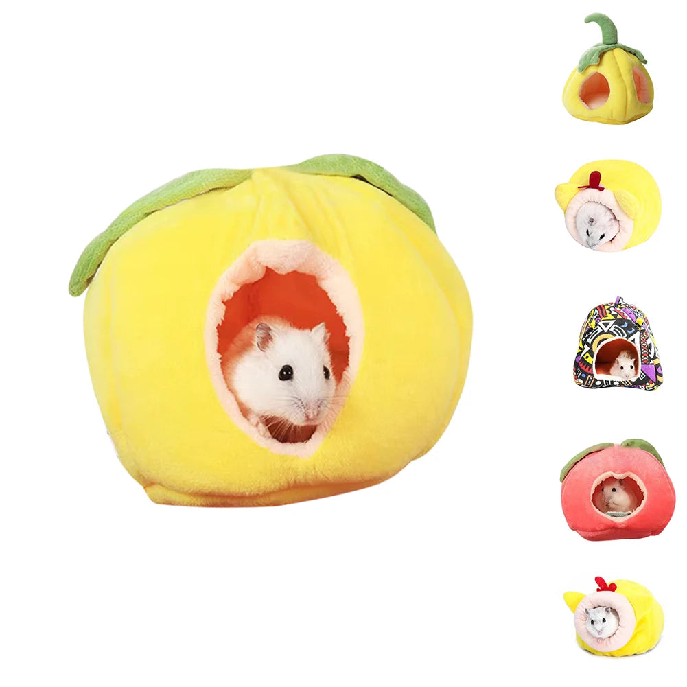 Soft Plush Hamster Bed