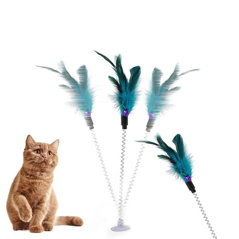 Interactive Feather Cat Toy