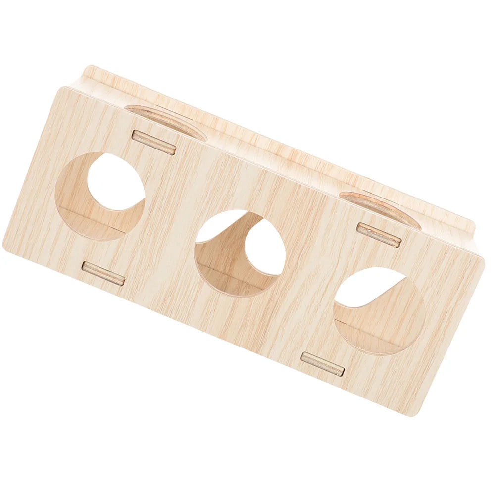 Minimalist Wooden Hamster Maze