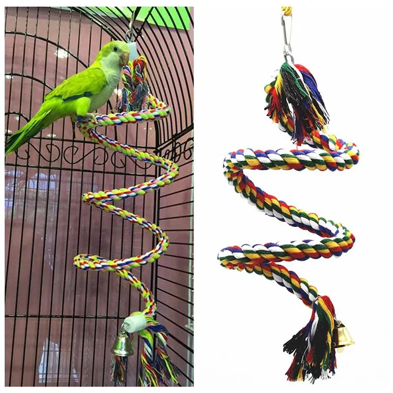 Cotton Rope Spiral Perch