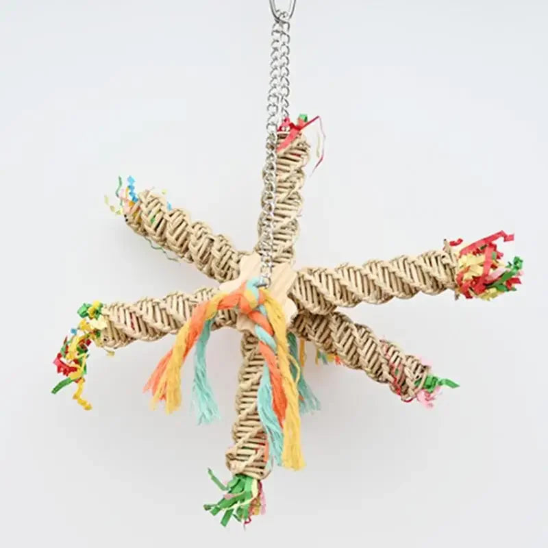 Rope Star Bird Toy