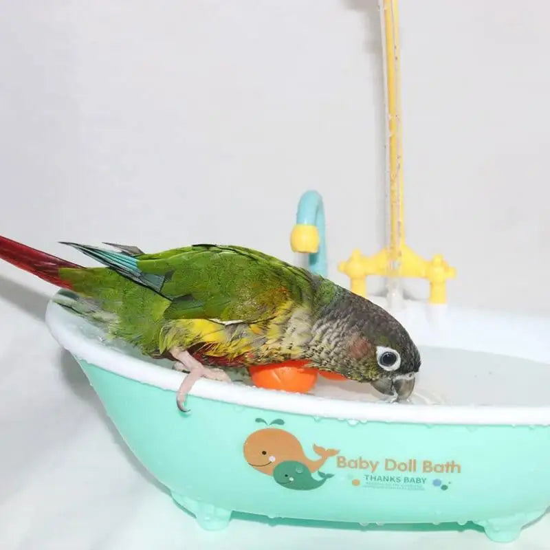 Interactive Parrot Bathing Tub with shower