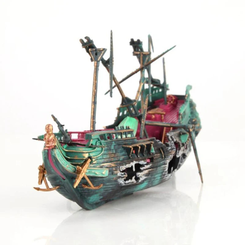 Pirate Ship Aquarium Decor