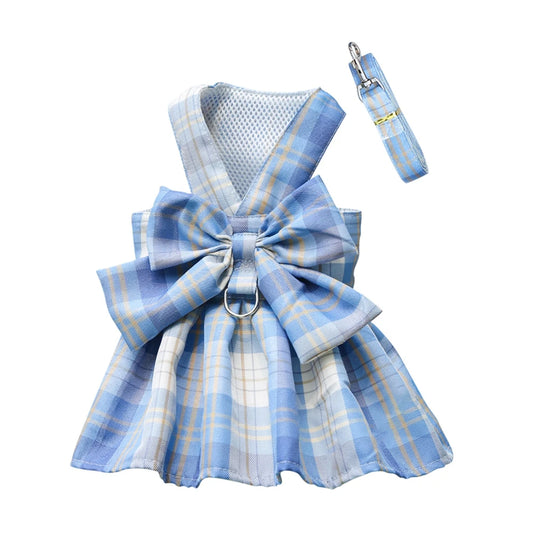 Plaid Bowtie Dog Dress - Chic and Elegance for Every Occasion