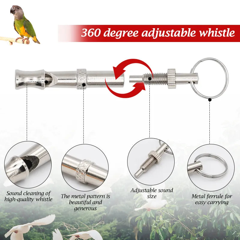 Adjustable Stainless Bird Whistle