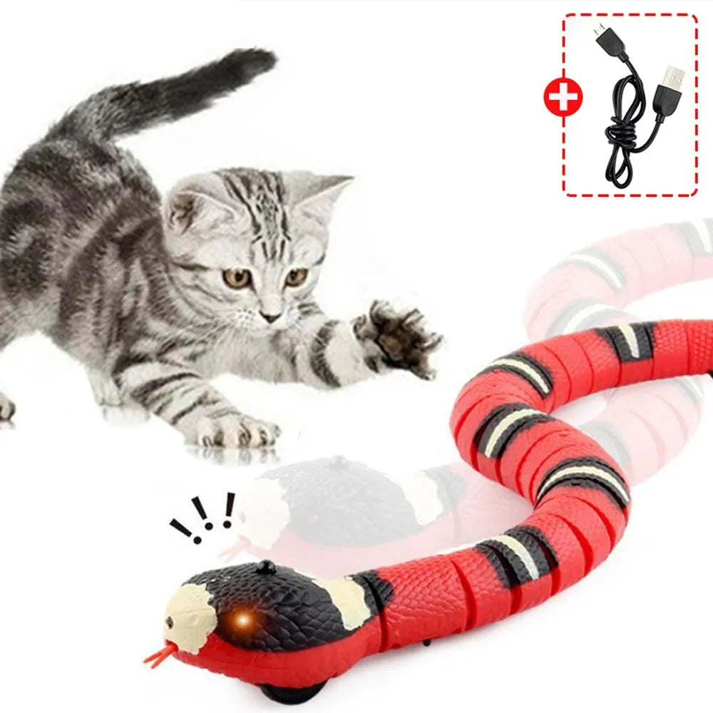 Realistic Snake Cat Toy - USB Charging