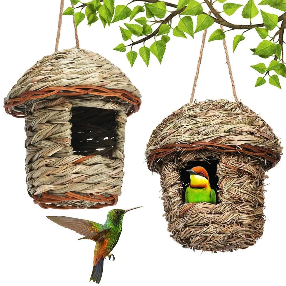 Rustic Natural Fiber Birdhouse