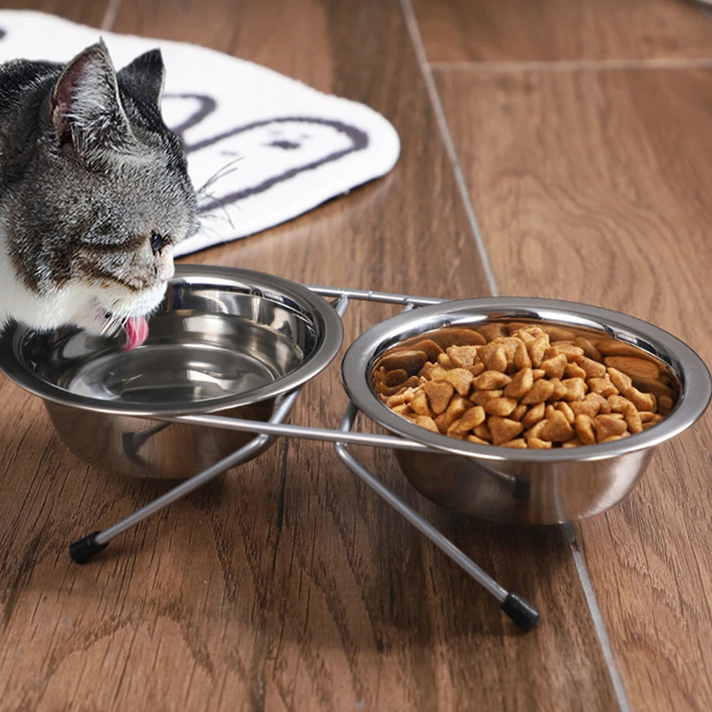 Raised Stainless Steel Bowls