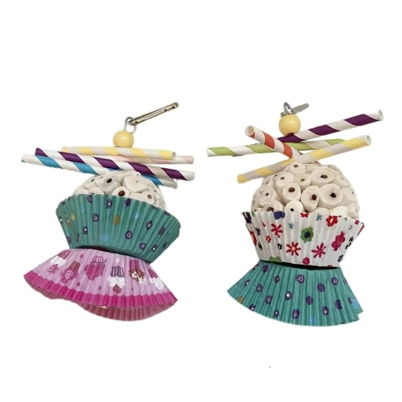 Spinning Cupcake Bird Toy