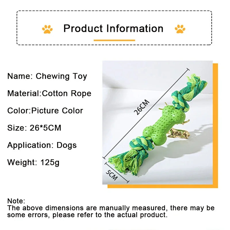 Cotton Rope Chew Bone Dog Toy