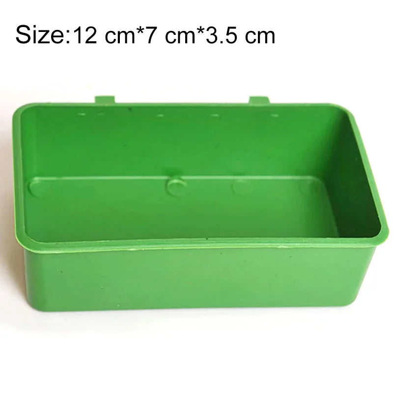 Green Bird Food Tray