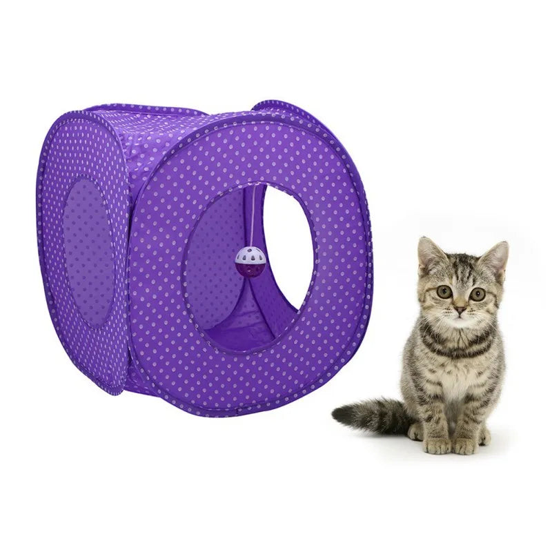 Cat Cube with Ball Toy Playtime Fun