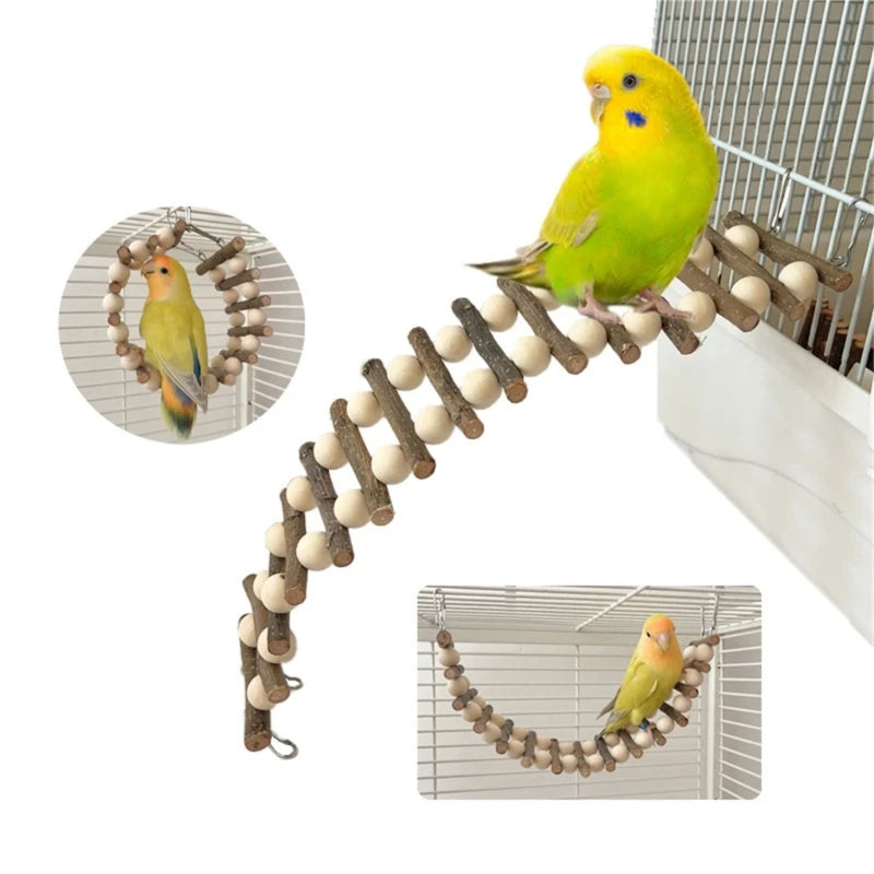 Wooden Ladder Bird Toy