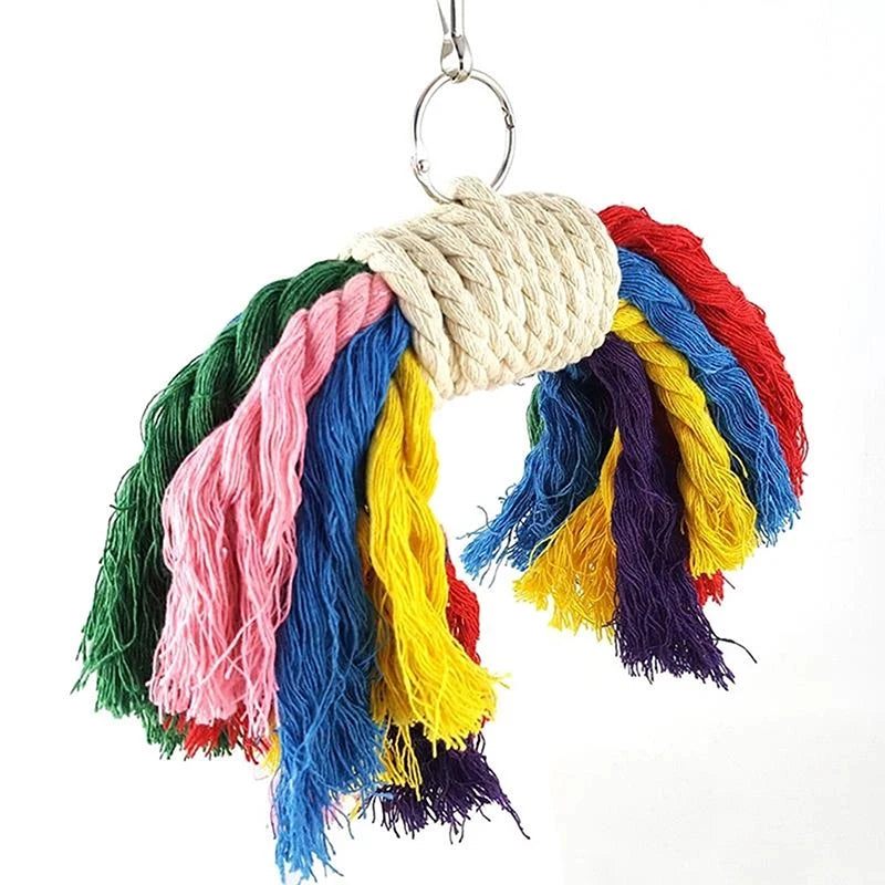 Rainbow Rope Parrot Perch