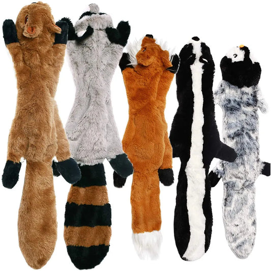 Plush Animal Dog Toy Stuffing-Free Design