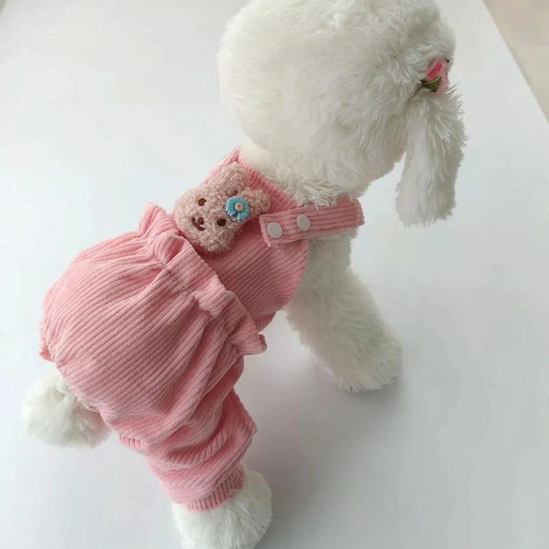 Adorable Puppy Pajamas: Sweet Dreams in Soft Pink