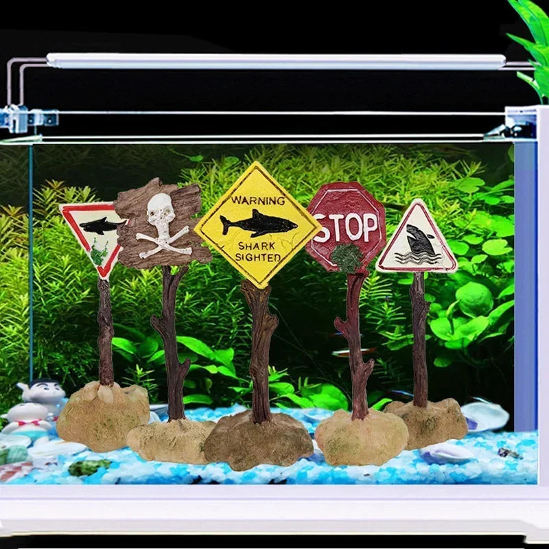 Skull Warning: Aquarium Decor For Fish