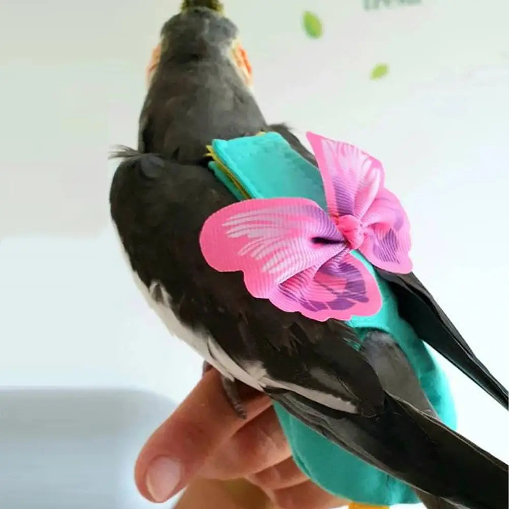 Parrot Diaper Bow Accessory with leash