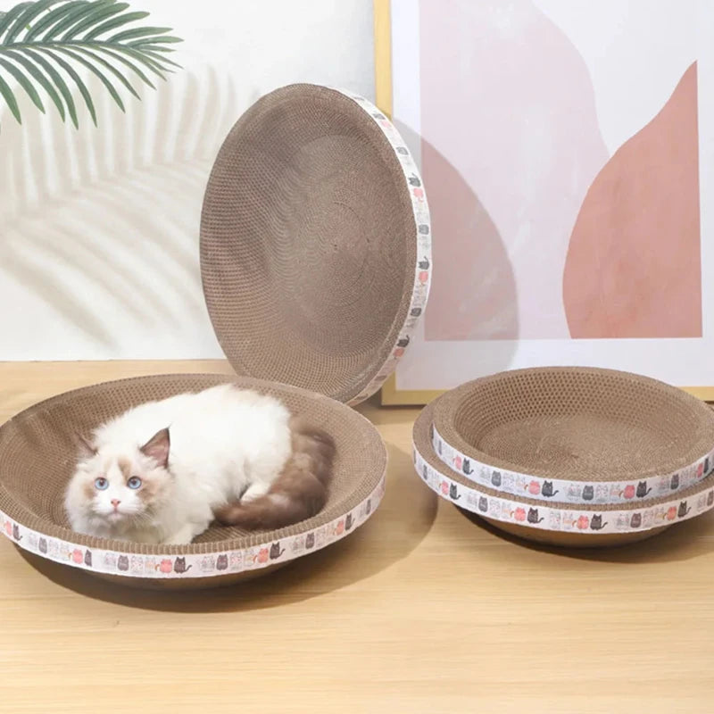 Round Cat Scratcher Bed