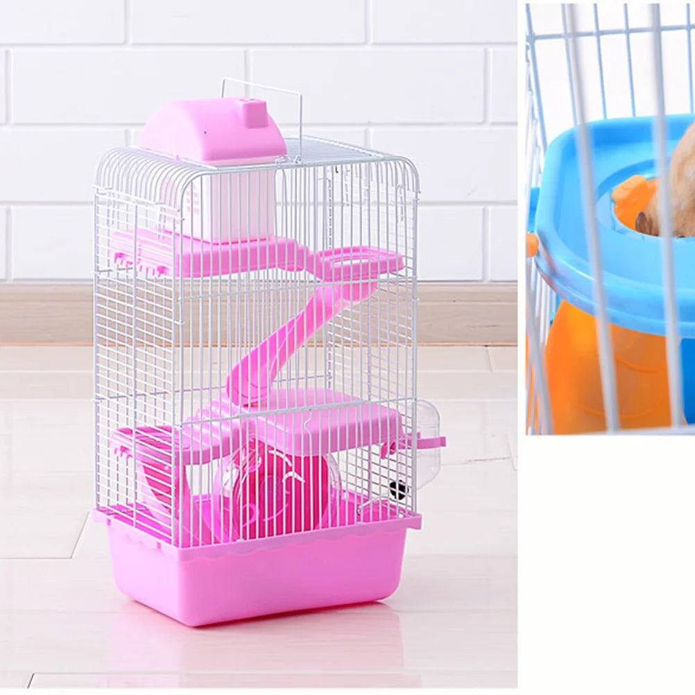 Multi Level Hamster Cage with Accessories