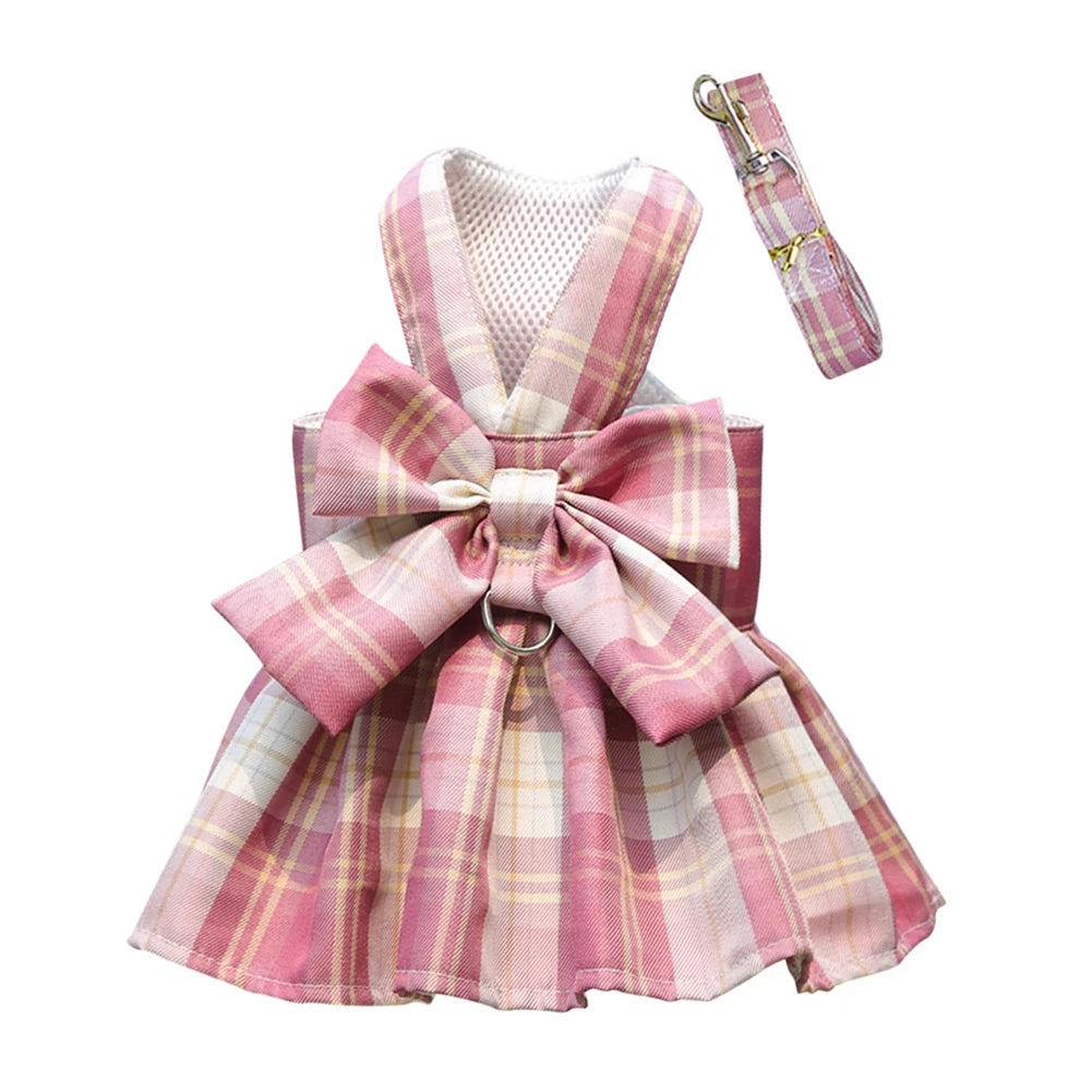 Plaid Bowtie Dog Dress - Chic and Elegance for Every Occasion