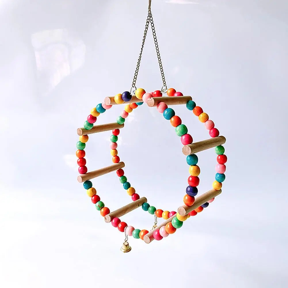 Colorful Beaded Bird Swing