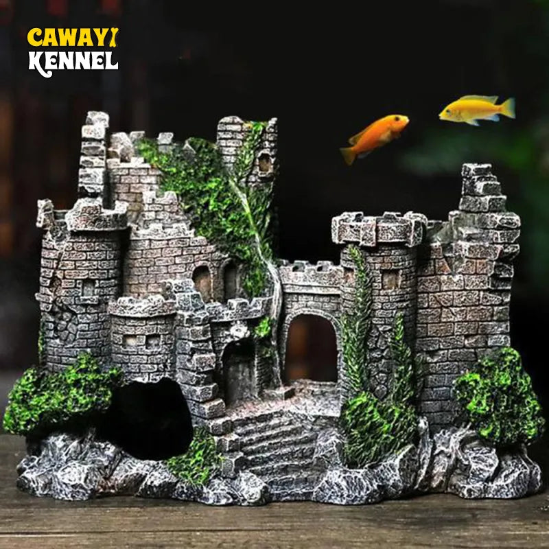 Fish Castle Tank Decoration