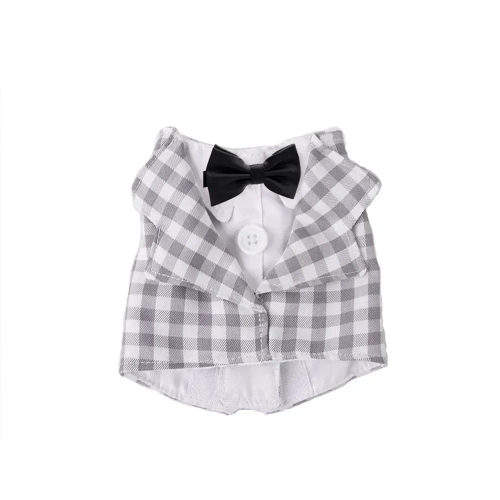 Gingham Parrot Bowtie vest