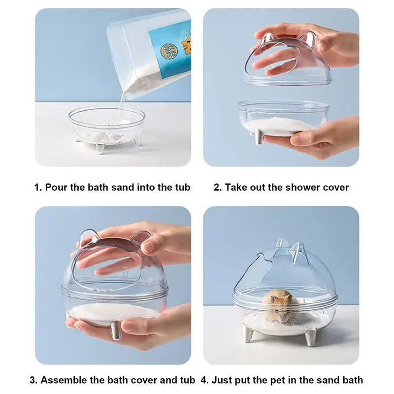 Fully Transparent Hamster Bath