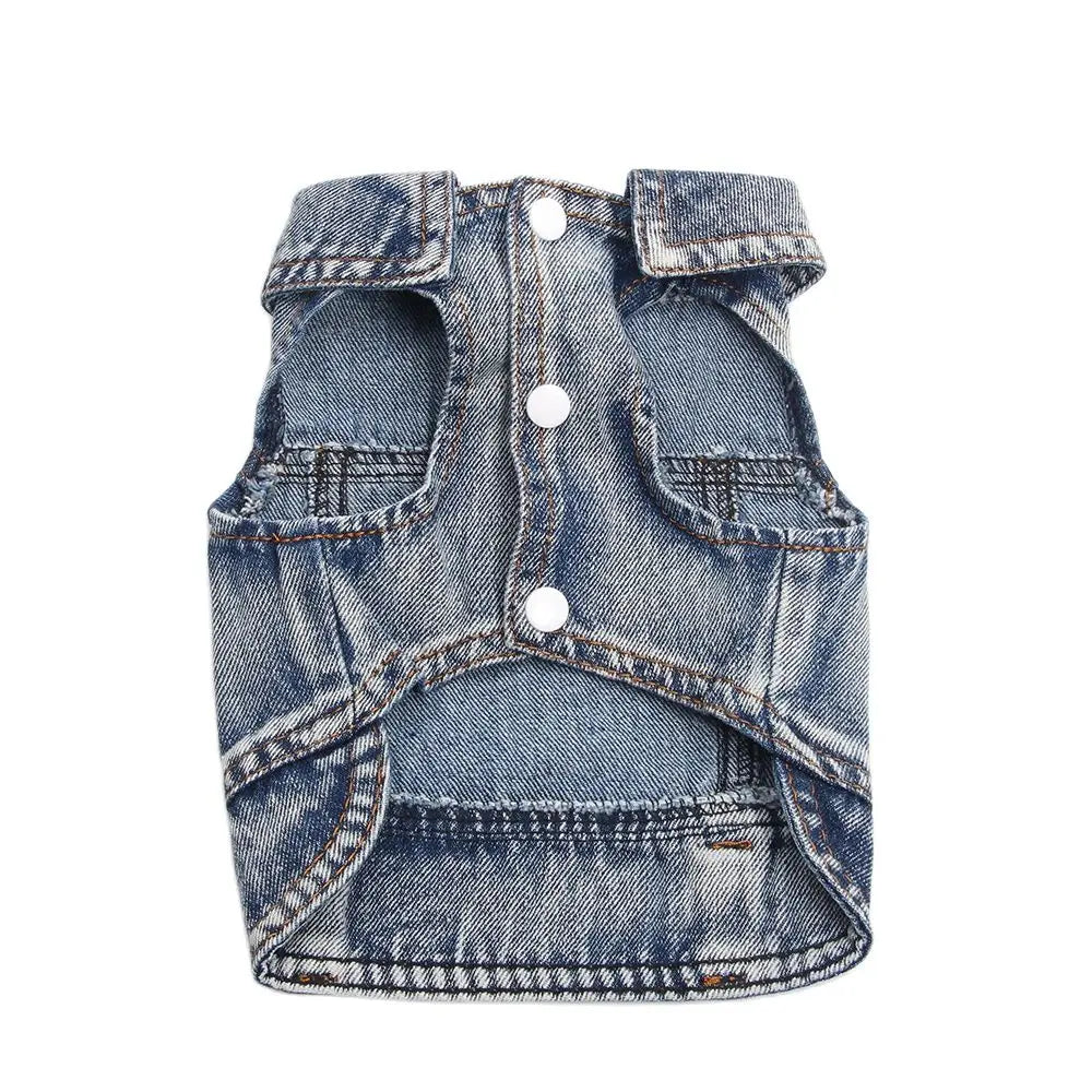 Denim Harness dog vest