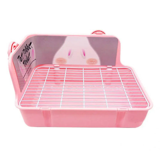 Pink Rabbit Toilet Tray