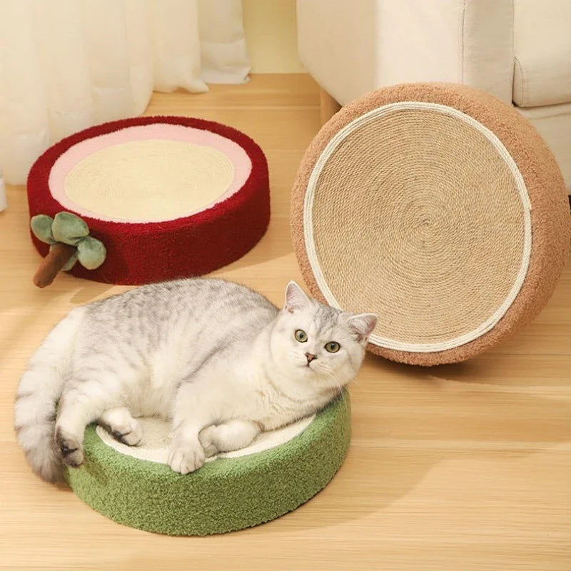 Round Brown Cat Scratcher