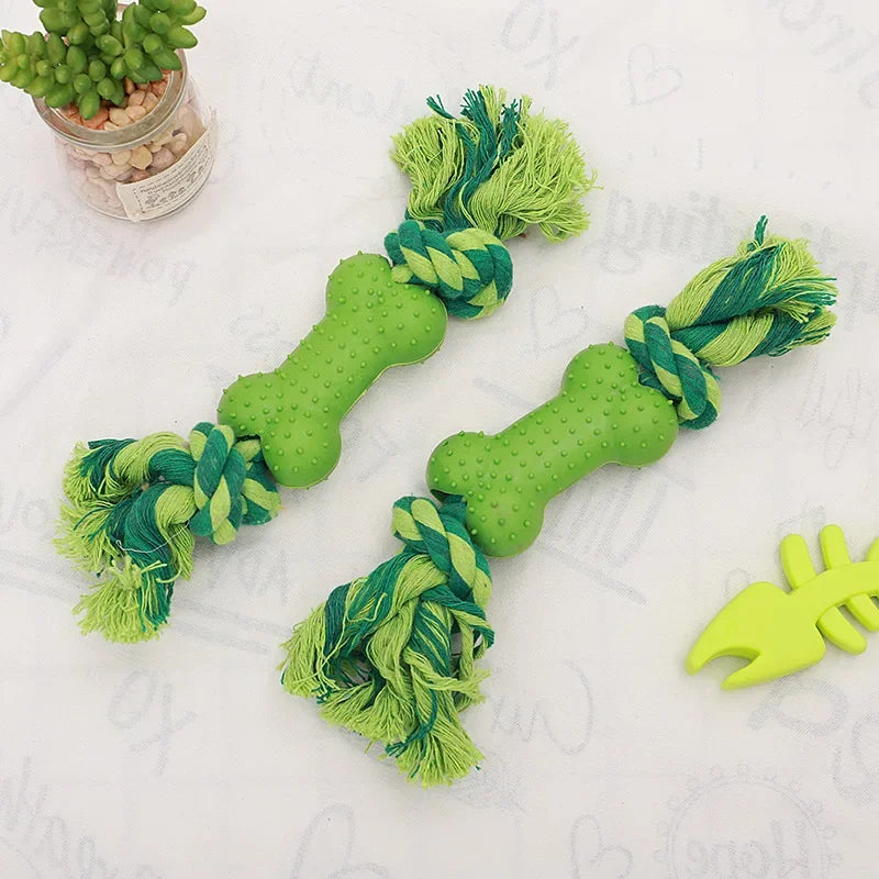 Cotton Rope Chew Bone Dog Toy