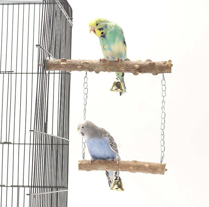 Bell Adorned Bird Swing