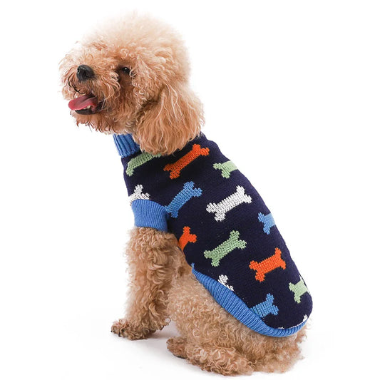 Patterned Pup Pullover: Knitwear Charm for Your Dog