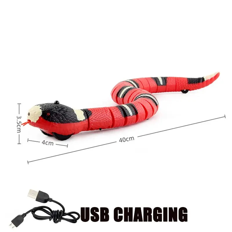 Realistic Snake Cat Toy - USB Charging