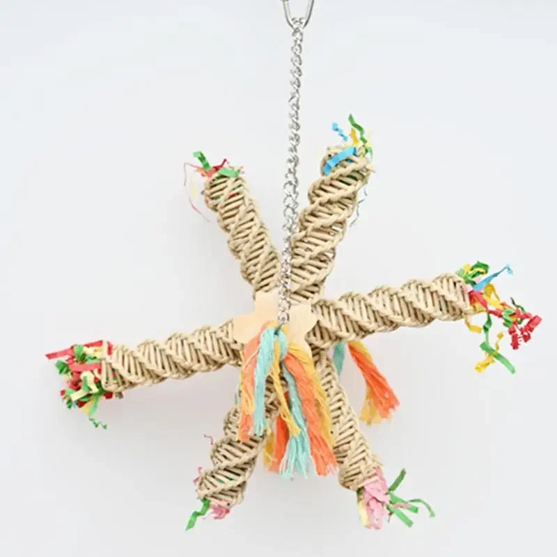 Rope Star Bird Toy