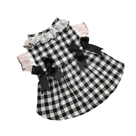 Kitty Gingham Bow Dress