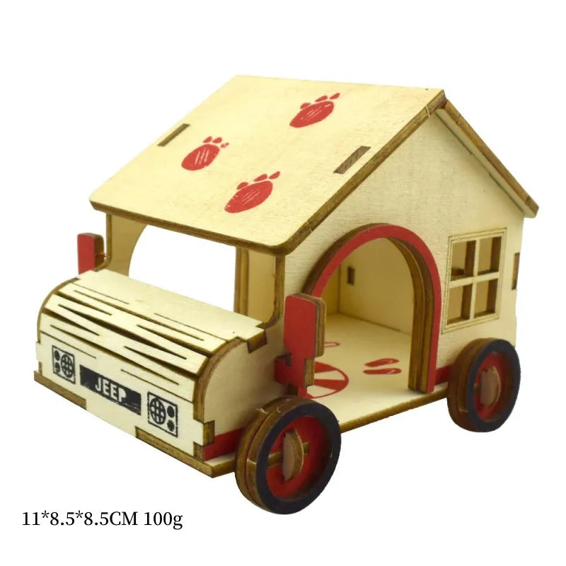 Wooden Jeep Hamster Haven