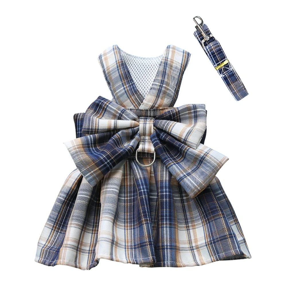 Plaid Bowtie Dog Dress - Chic and Elegance for Every Occasion