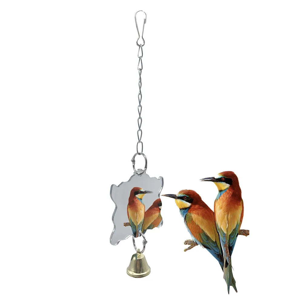 Bird Reflective Mirror Chime