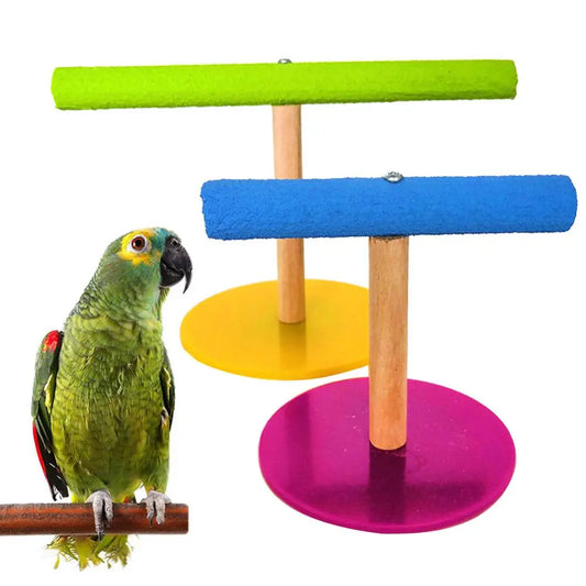 Colorful Perch Parrot Stand