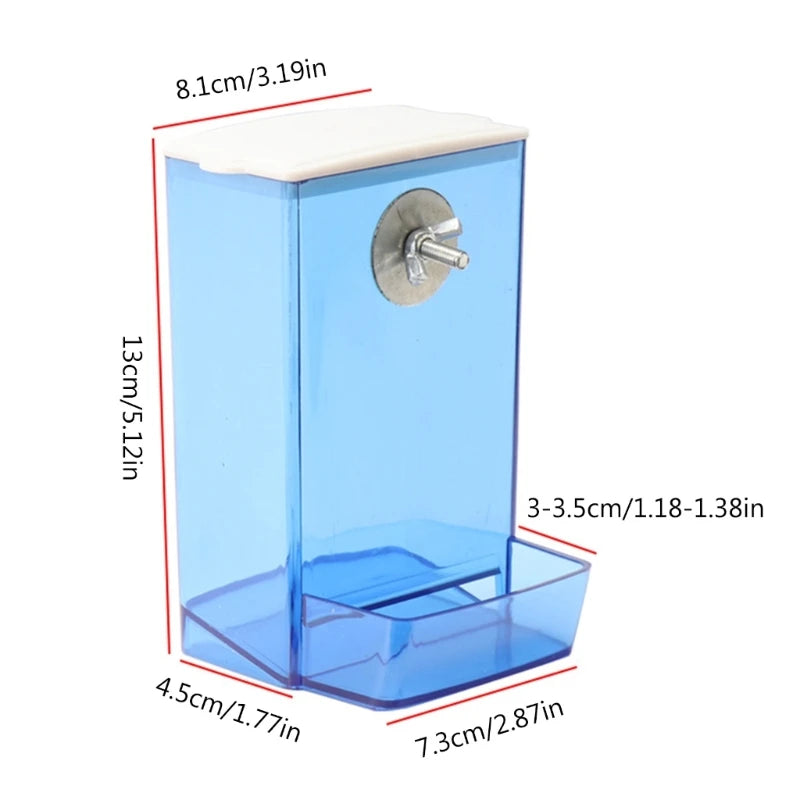 Transparent Bird Feeding Box