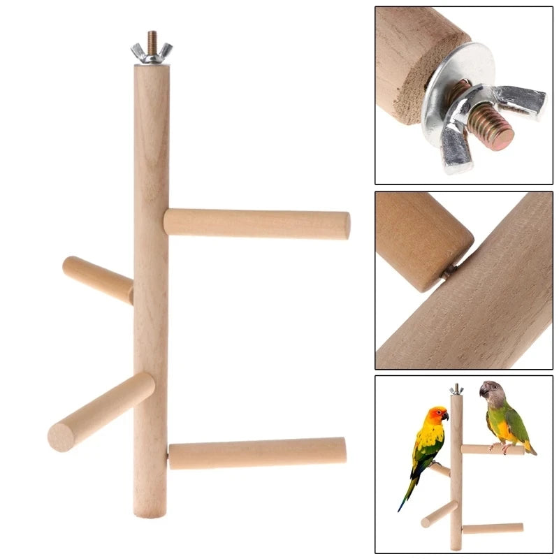 Natural Wood Parrot Perch