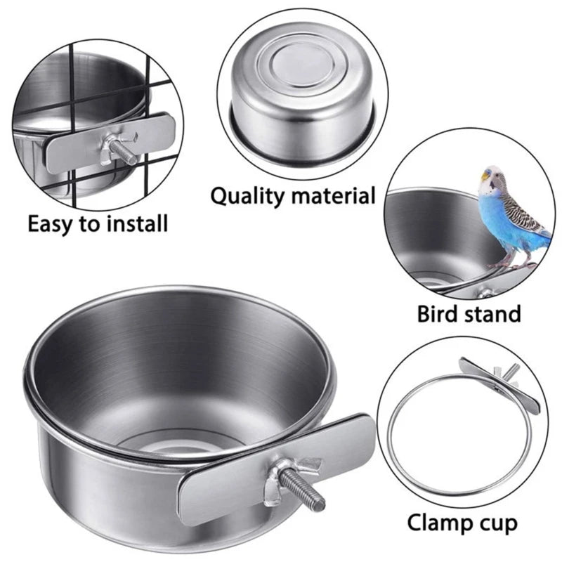 Stainless Steel Bird Bowl